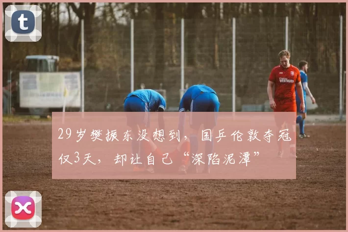 29岁樊振东没想到，国乒伦敦夺冠仅3天，却让自己“深陷泥潭”